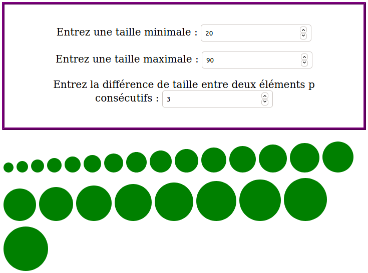 Disques croissants