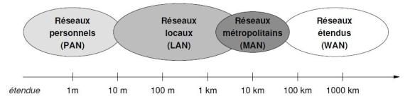 Classification des différents réseaux