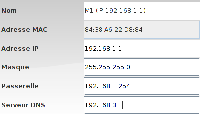 Serveur DNS et machine