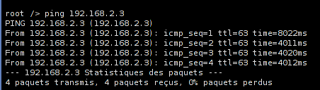 ping M1 -> M6