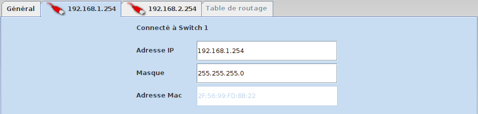 Routage automatique - configuration