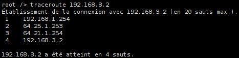 traceroute PC1.1 -> PC3.2